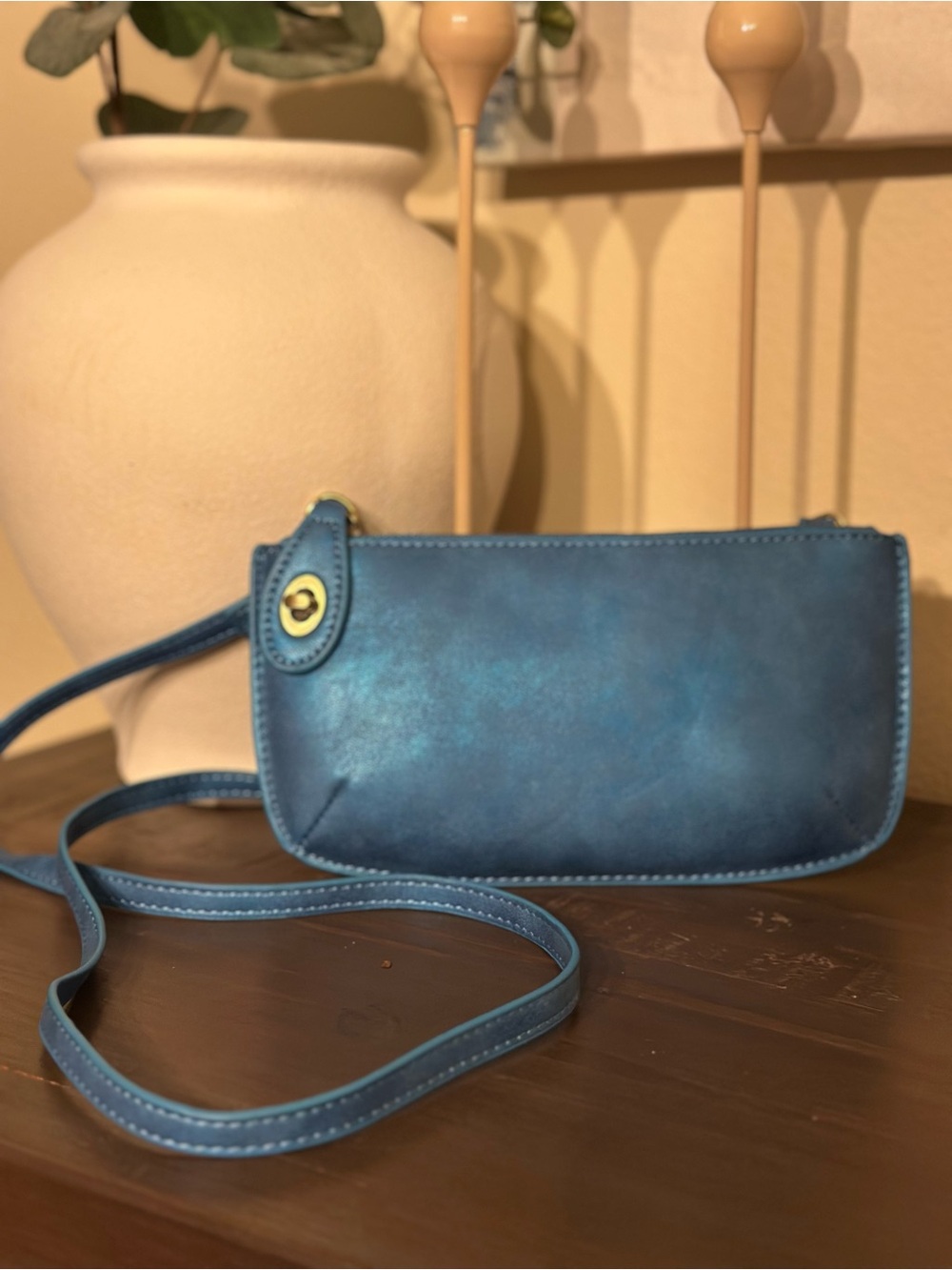 Joy Susan Blue Crossbody Bag